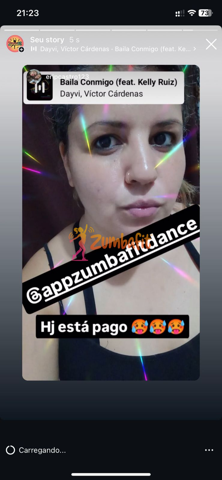 Story de aluna